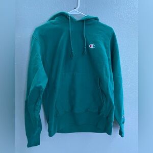 Green champion hoodie